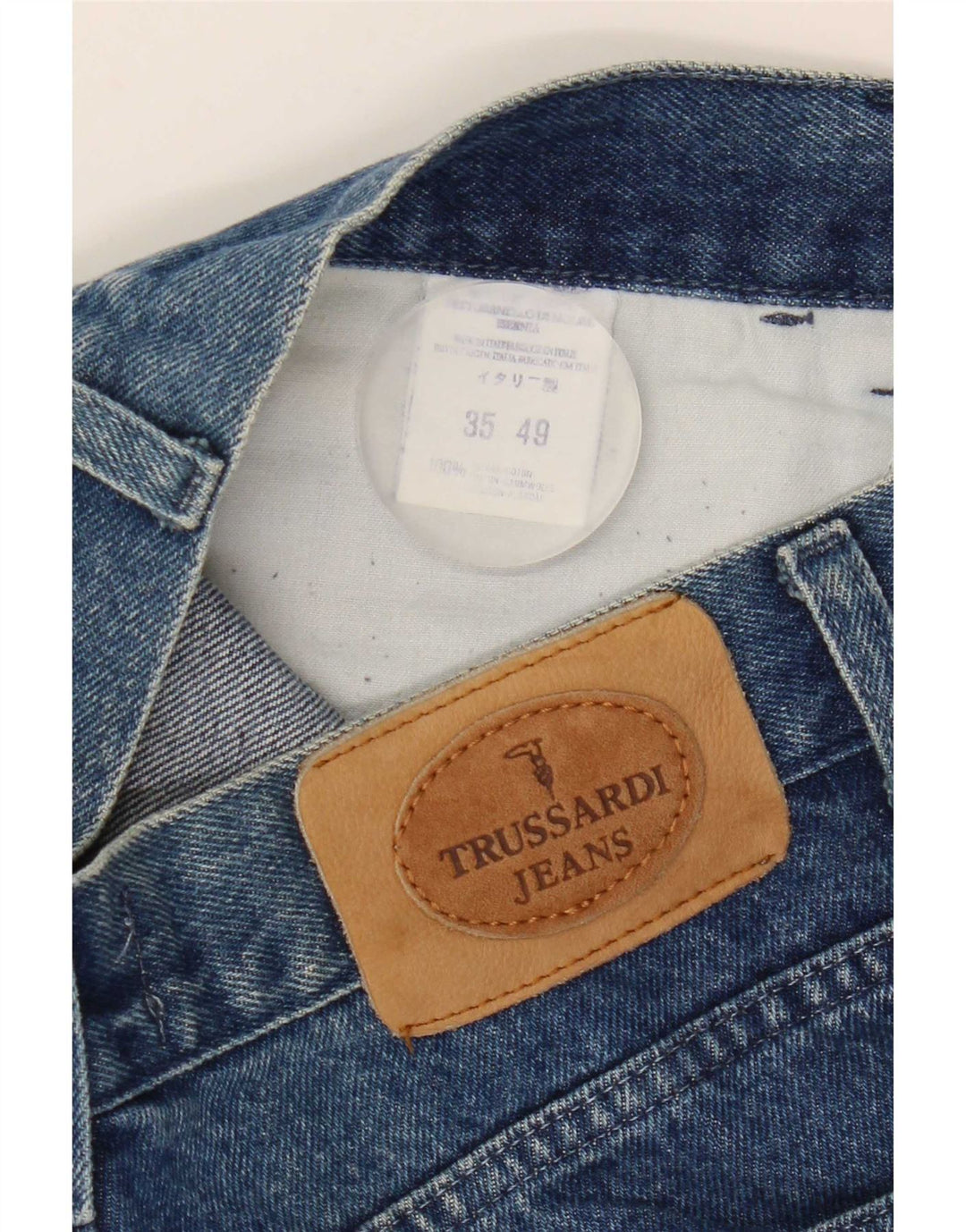 Jeans Trussardi Uomo Tapered W32 L30 Blu Cotone