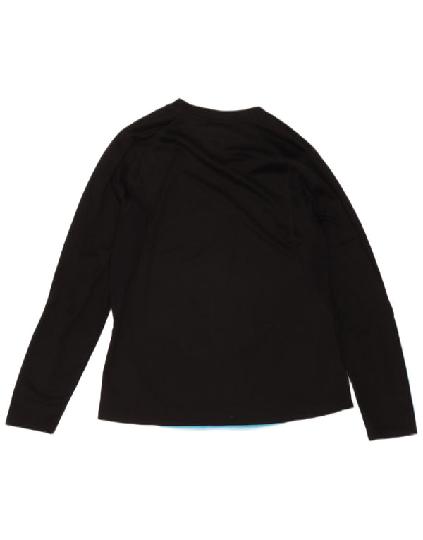 Adidas Donna Climacool Top manica lunga UK 16 Large Nero Poliestere