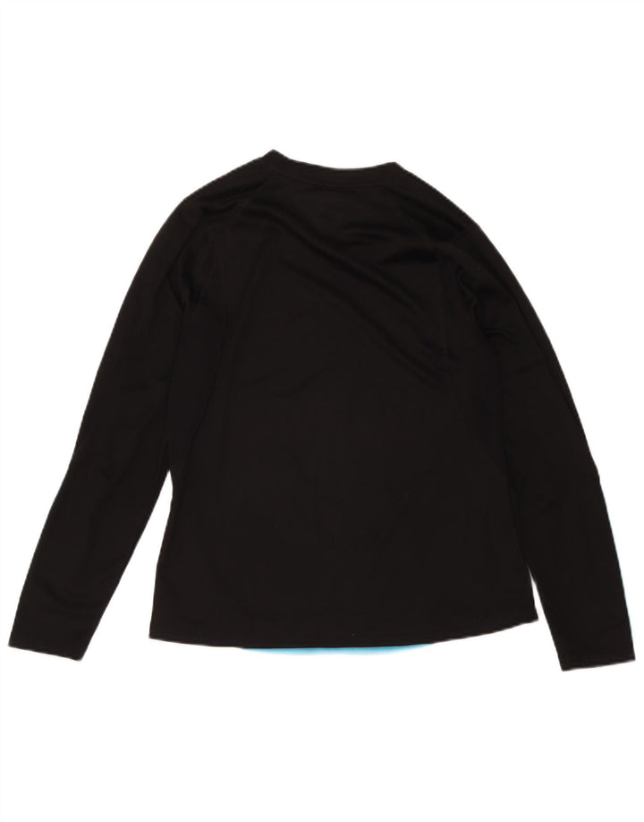 Adidas Donna Climacool Top manica lunga UK 16 Large Nero Poliestere
