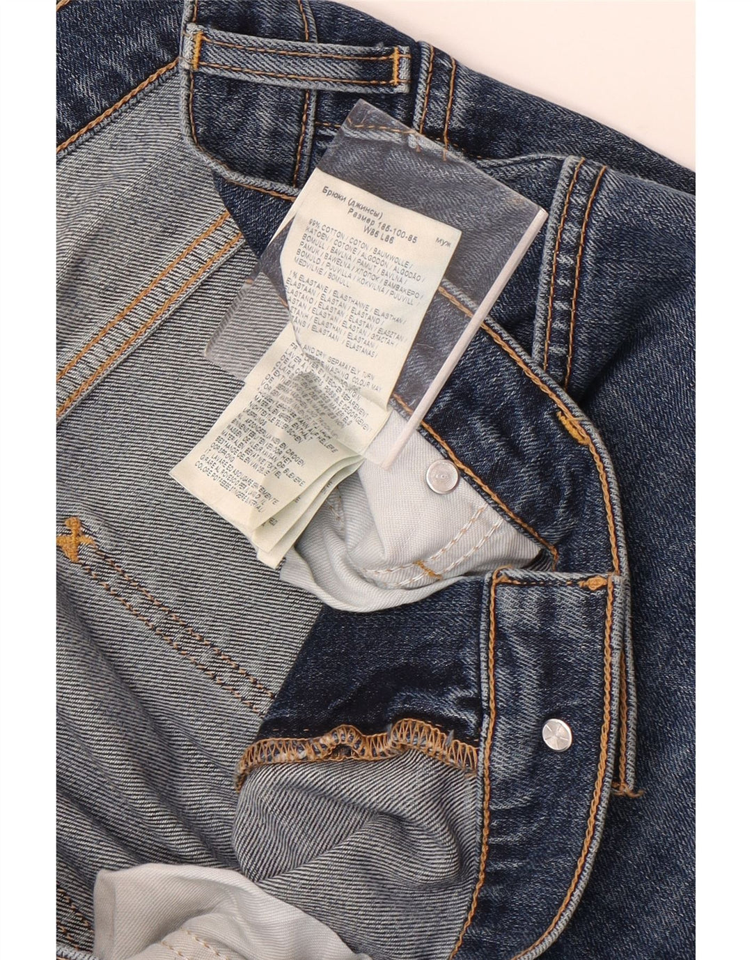 Jeans Lee Rider Slim da uomo W34 L28 in cotone blu
