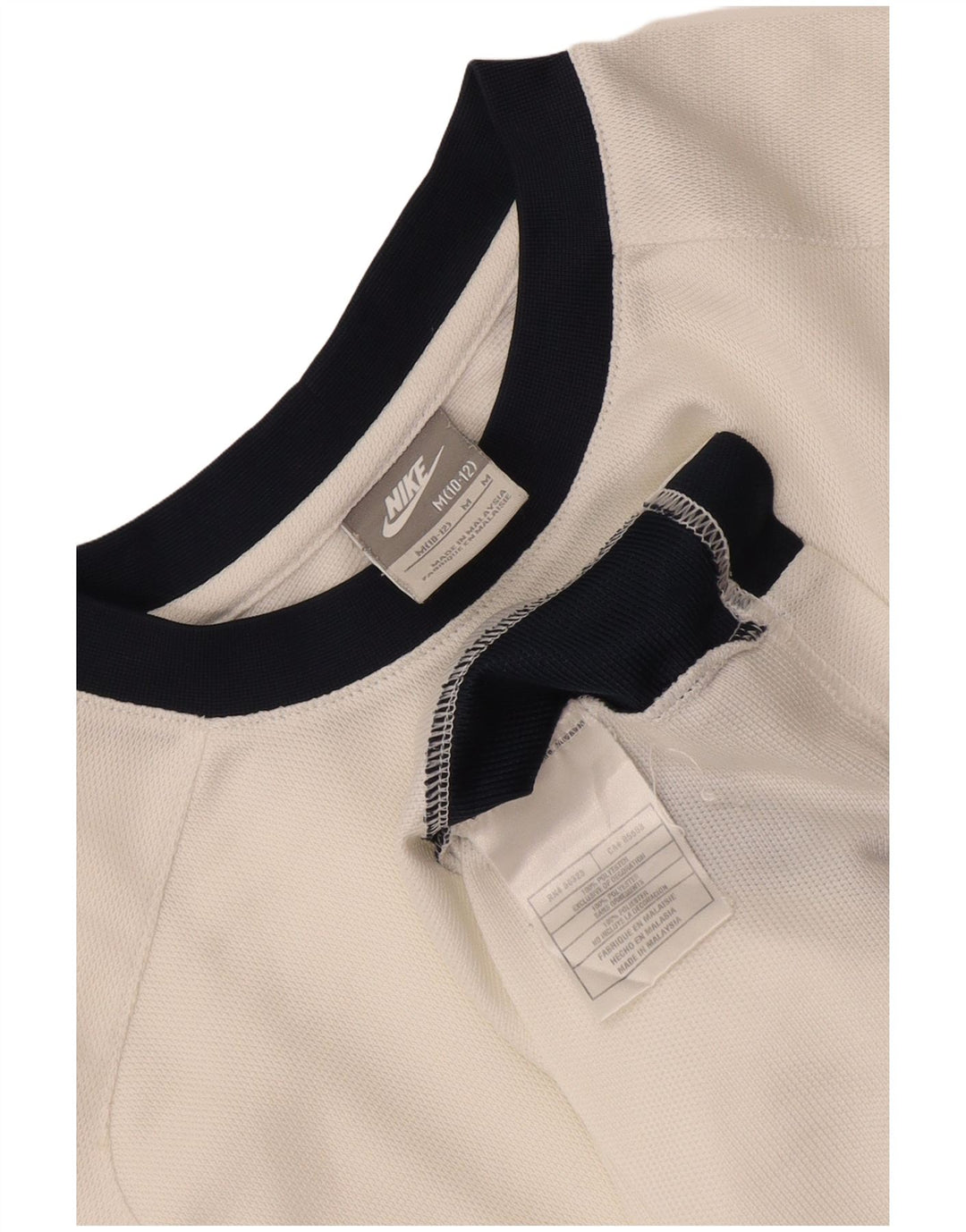 T-shirt da ragazzo Nike Top 10-11 anni in poliestere color block bianco medio