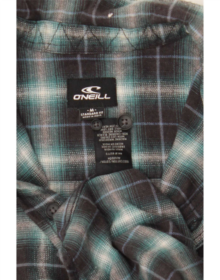 Camicia da uomo in flanella vestibilità standard O'Neill in cotone a quadri verde medio