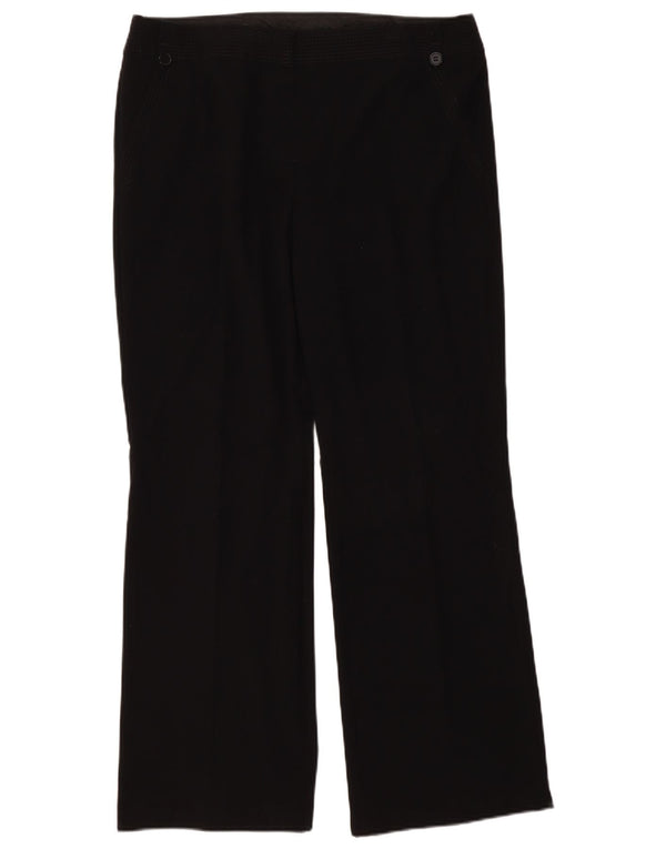 Pantaloni casual regolari da donna Marks & Spencer UK 16 Large W36 L31 Neri