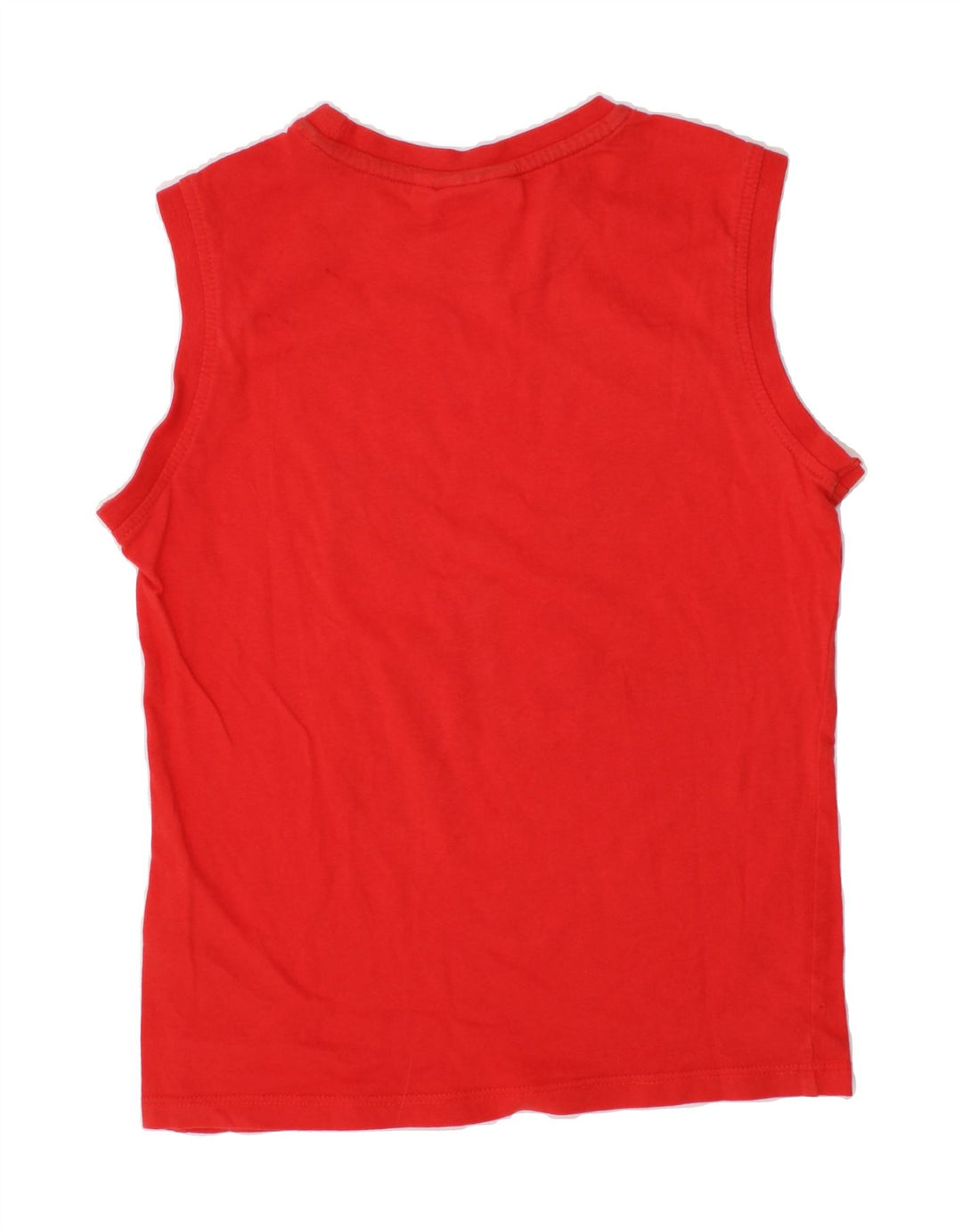 DIADORA Girls Graphic Vest Top 7-8 Years Medium  Red Cotton Vintage Diadora and Second-Hand Diadora from Messina Hembry 