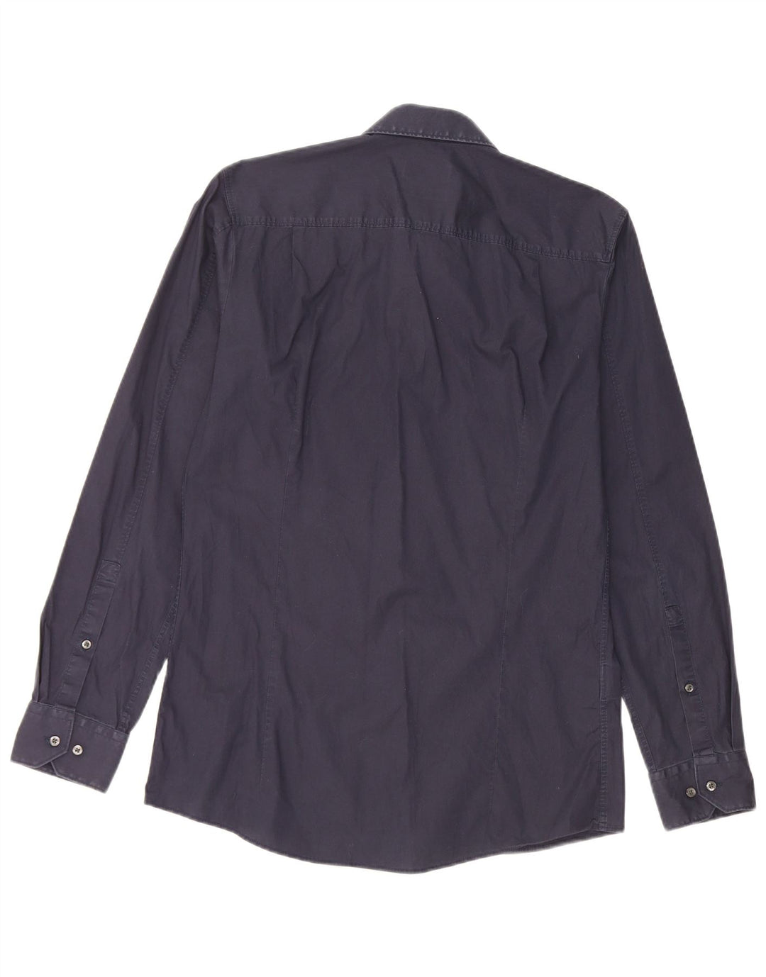 Camicia da uomo extra slim fit Hugo Boss taglia 40 cotone medio blu navy