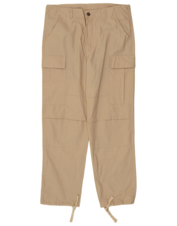 Pantaloni cargo dritti da uomo Carhartt medi W34 L29 cotone beige