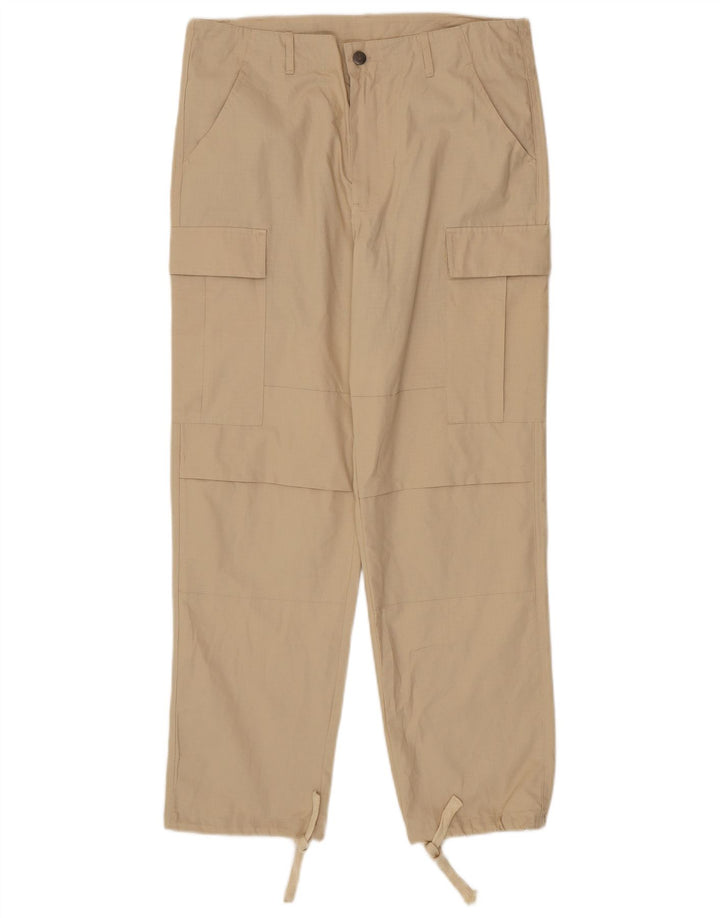 Pantaloni cargo dritti da uomo Carhartt medi W34 L29 cotone beige