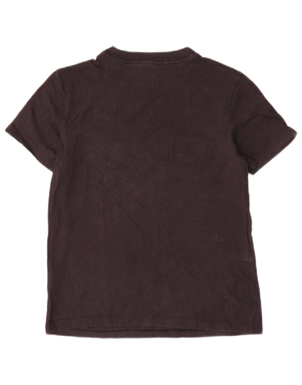 T-shirt grafica da donna Adidas Top UK 8 Small in cotone nero