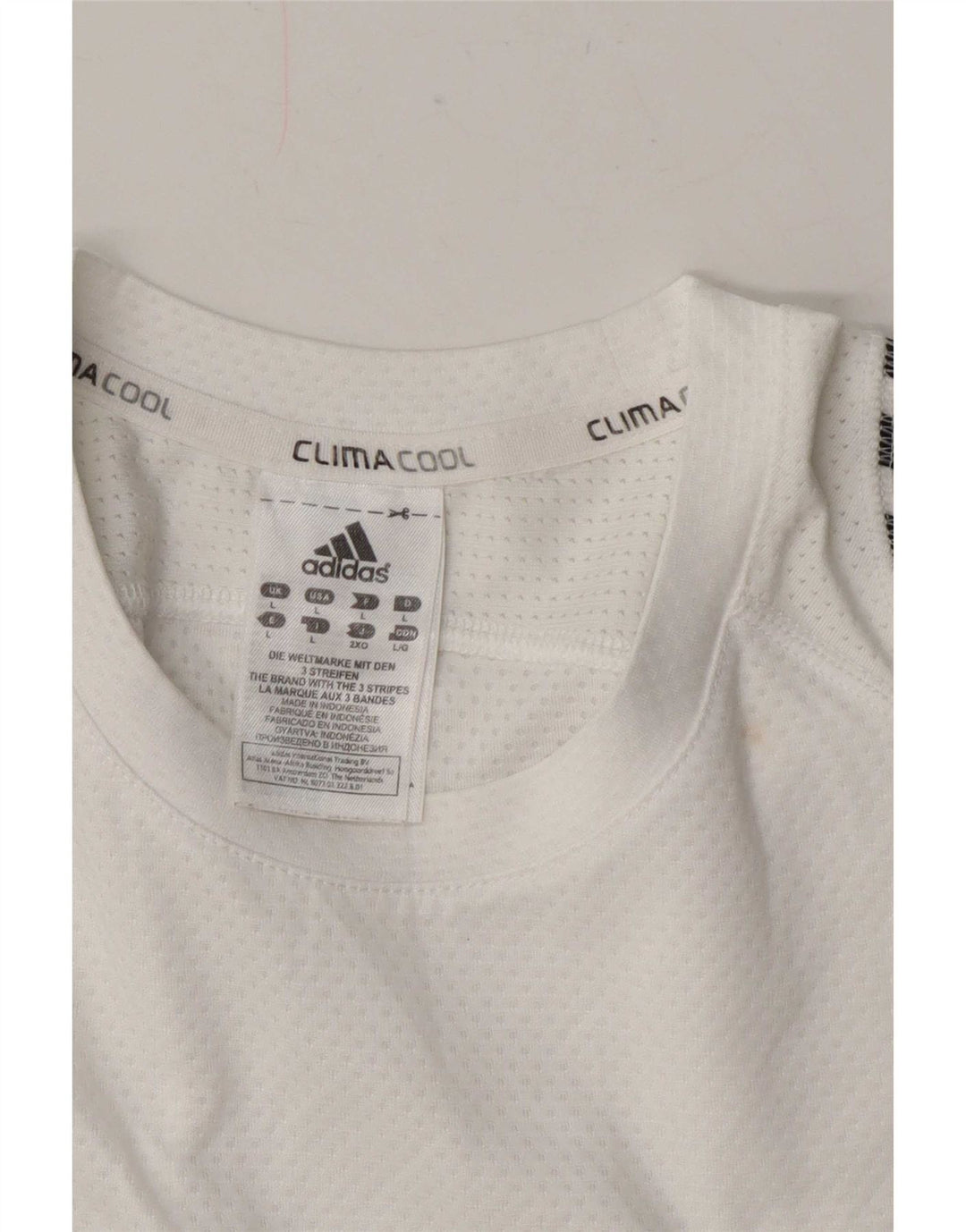 T-shirt Adidas Climacool da uomo, grande, in poliestere bianco
