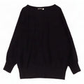 Maglione maglione oversize da donna con scollo a barca MINT VELVET UK 14 Medio Nero