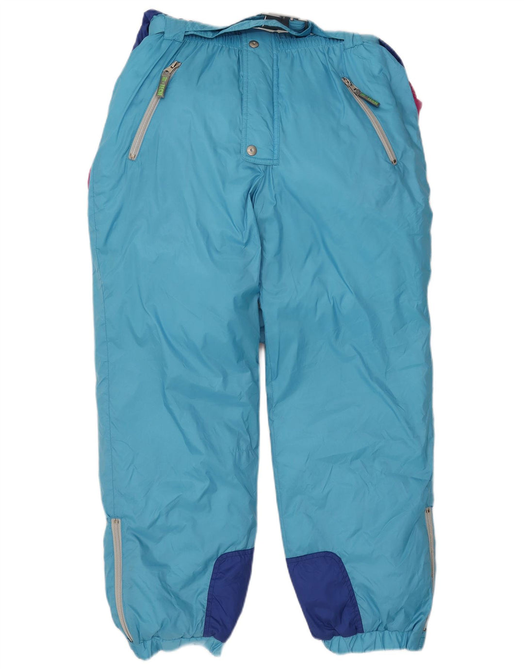Tuta da sci con cappuccio da donna Cacao IT 46 Large Blu Colourblock Nylon