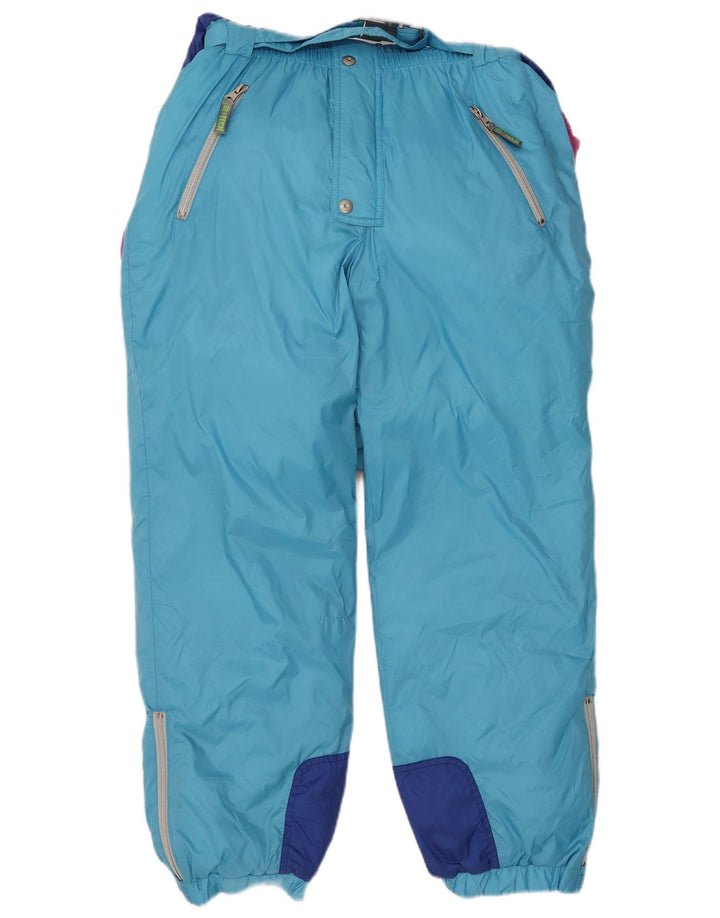 Tuta da sci con cappuccio da donna Cacao IT 46 Large Blu Colourblock Nylon