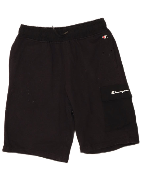 Pantaloncini sportivi cargo da ragazzo Champion 11-12 anni grandi in cotone nero