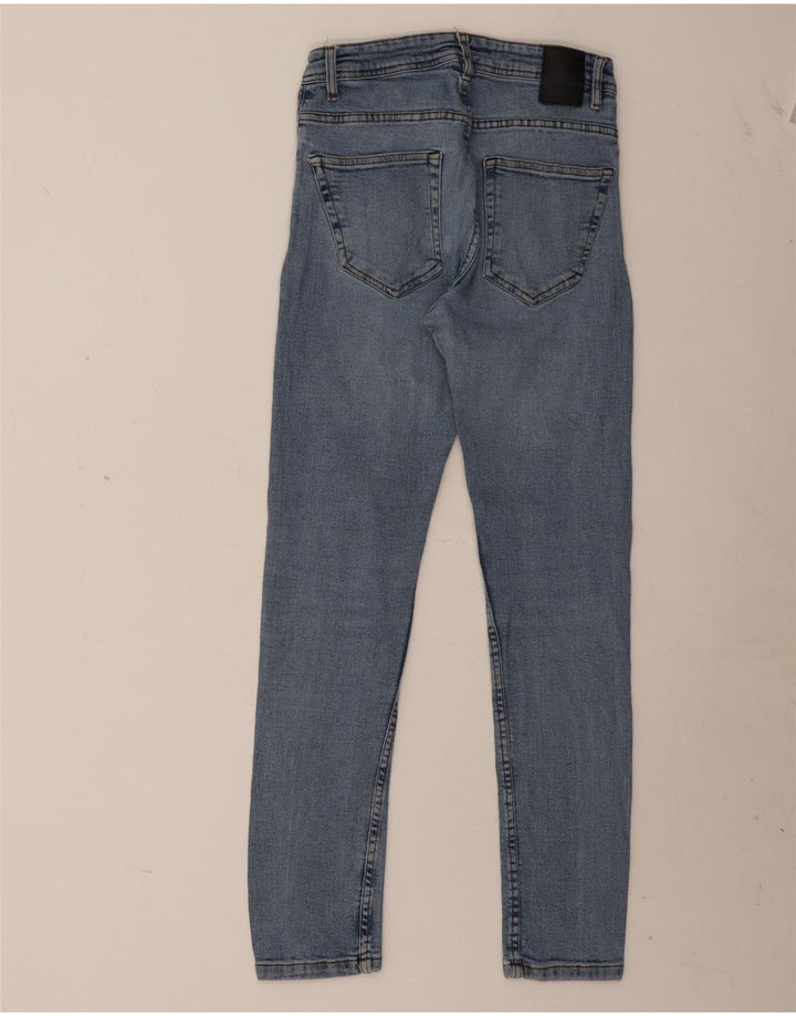 Jeans slim da uomo ZARA EU 38 Small W30 L28 Blu