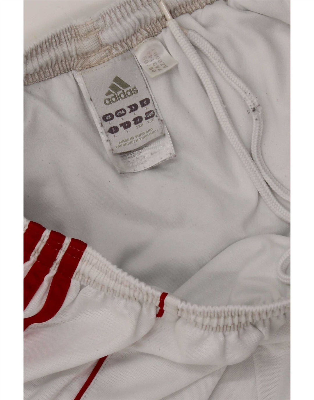 Pantaloncini sportivi Adidas Climalite da uomo grandi in poliestere bianco
