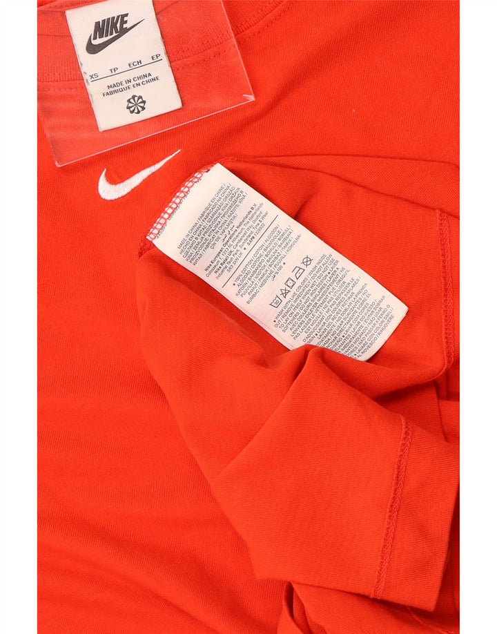 T-shirt da uomo NIKE Top XS arancione in cotone