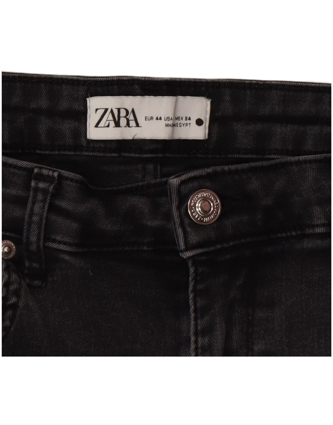 Jeans svasati da donna Zara EU 44 XL W34 L34 Grigio