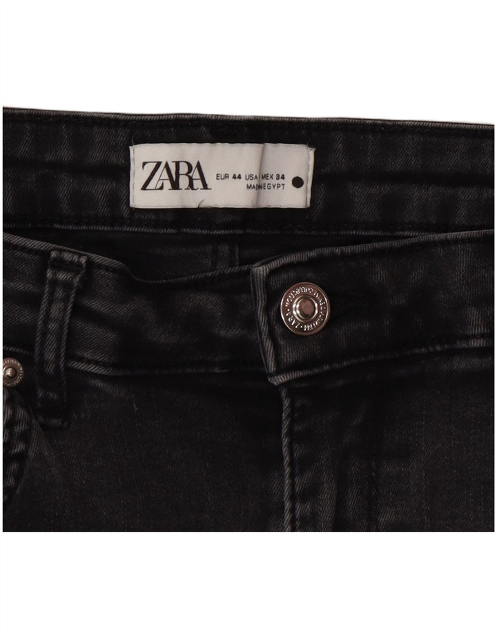 Jeans svasati da donna Zara EU 44 XL W34 L34 Grigio