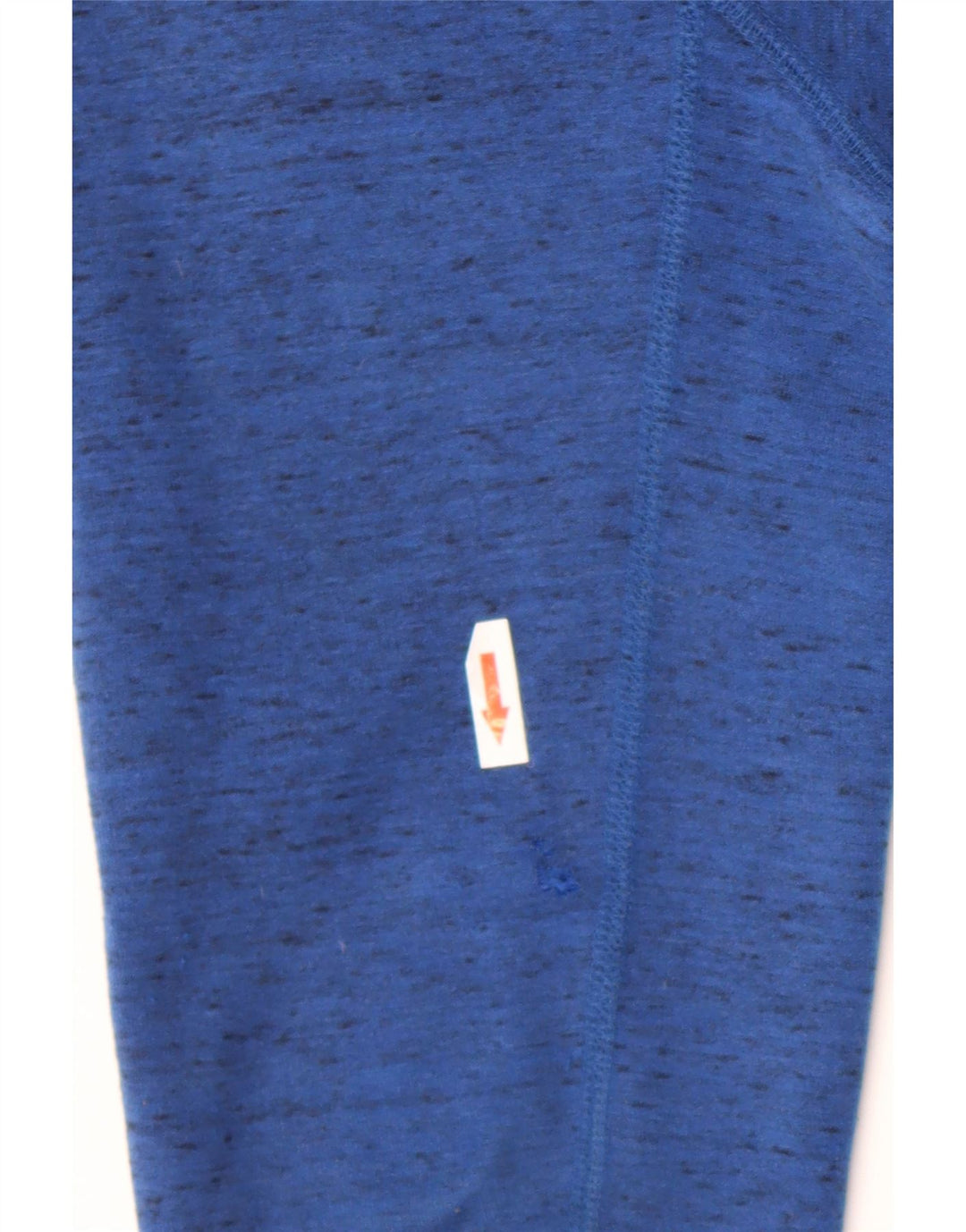 Felpa con cappuccio e zip Nike da uomo in cotone screziato blu medio