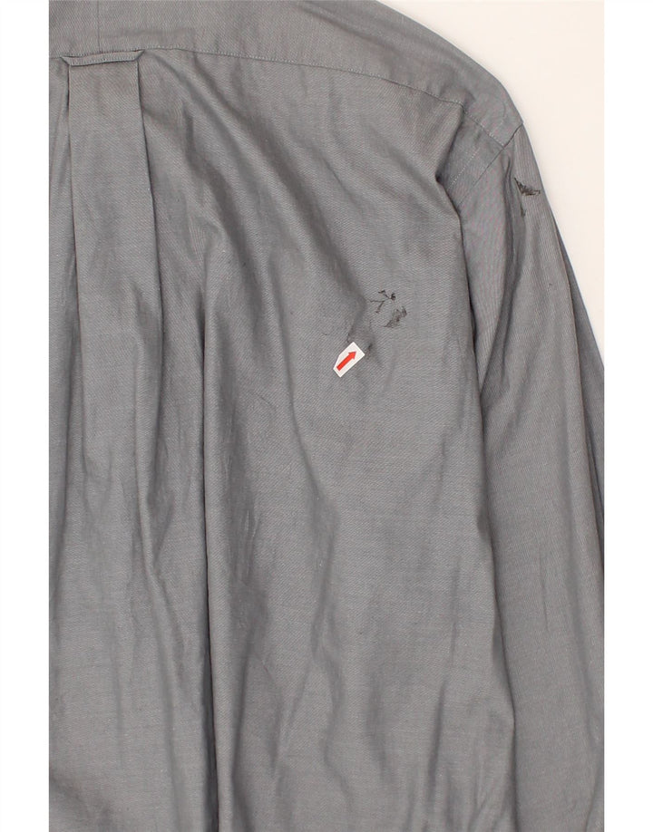 IZOD Mens Easy Care Shirt Size 17 1/2 XL Grey Cotton Vintage Izod and Second-Hand Izod from Messina Hembry 