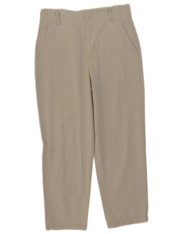Pantaloni chino affusolati a vita alta da donna Zara XS W24 L23 Beige