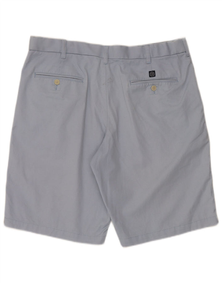MARKS & SPENCER Pantaloncini chino da uomo blu Harbour W36 grande cotone blu