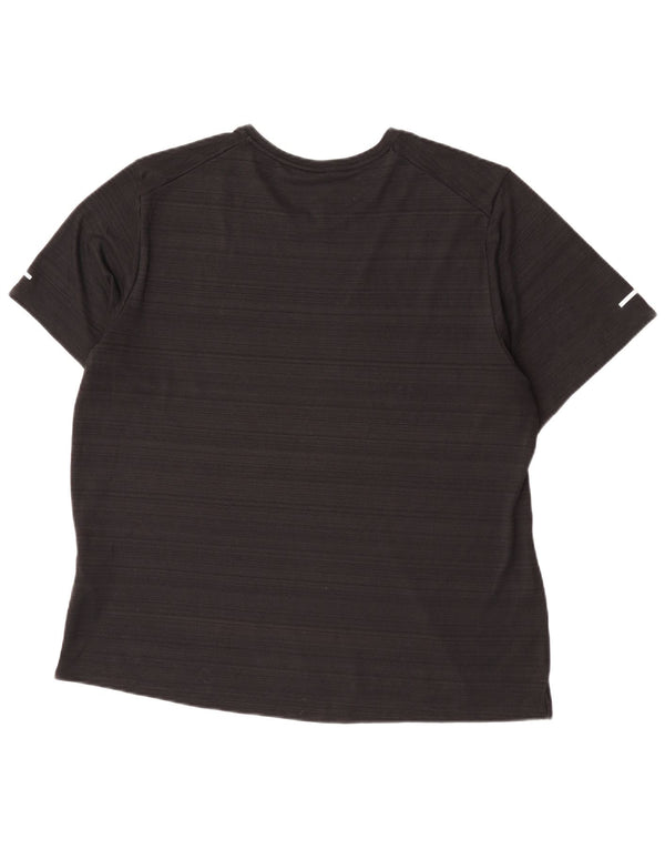 T-shirt da donna Nike Dri Fit Top UK 18 XL poliestere a righe nere
