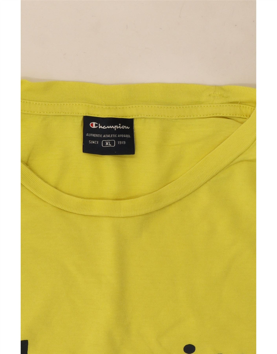 T-shirt grafica da uomo Champion Top XL gialla