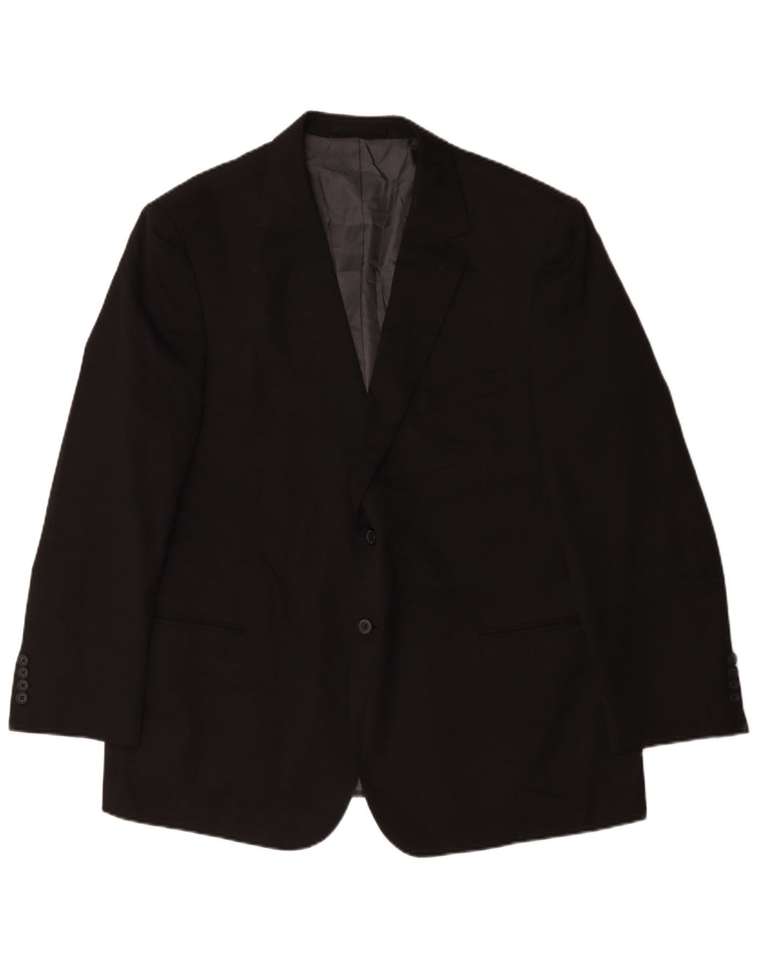 Giacca blazer a 2 bottoni Marks & Spencer da uomo UK 48 2XL poliestere nero