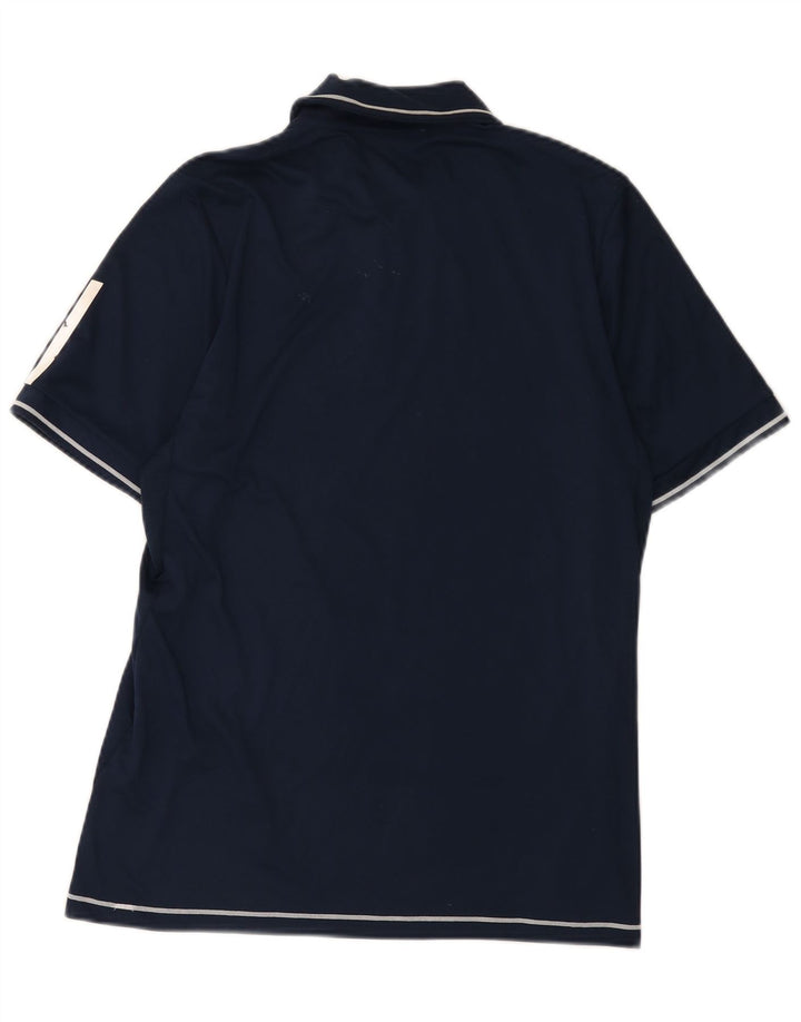 Polo Adidas Climacool da uomo piccola in poliestere blu navy