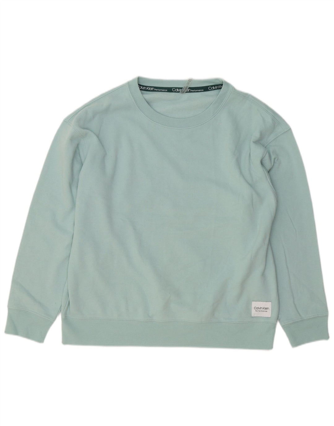 Calvin Klein Uomo Felpa Maglione Grande Turchese Cotone