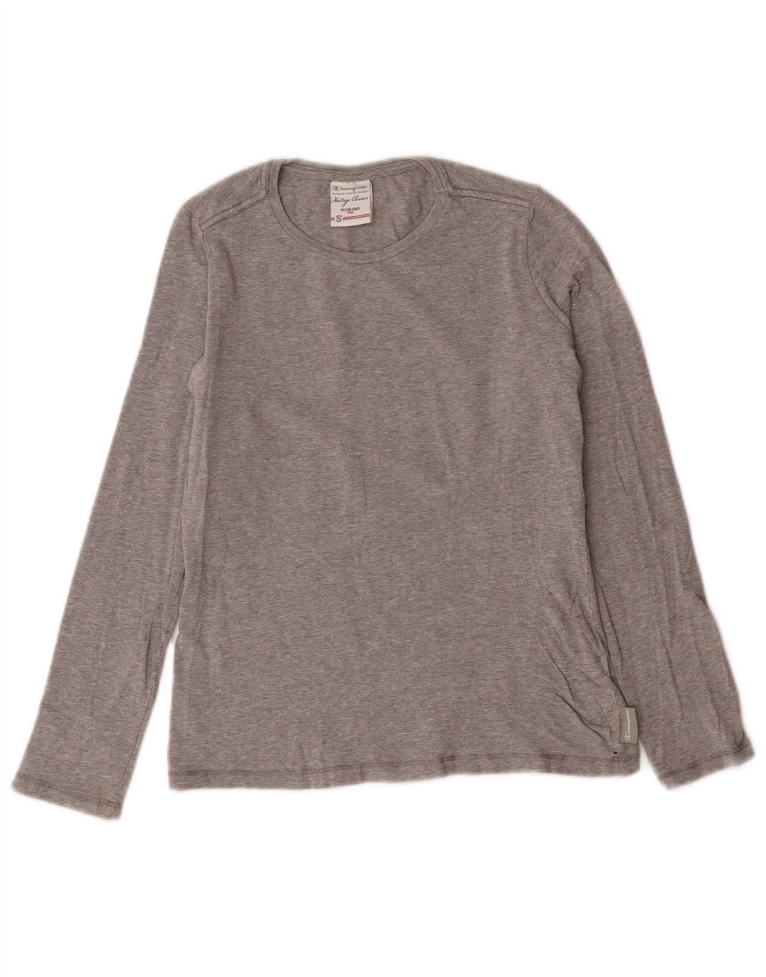 CHAMPION Maglia da donna Heritage Classics a maniche lunghe UK 10 Small Grigio