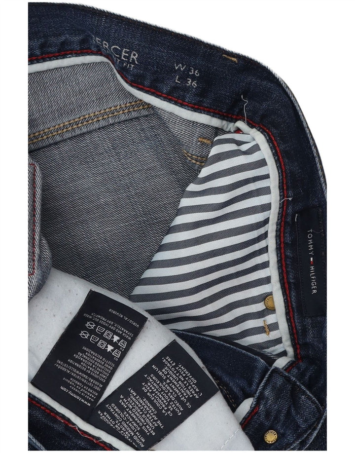 TOMMY HILFIGER Jeans dritti Mercer da uomo W36 L36 cotone blu