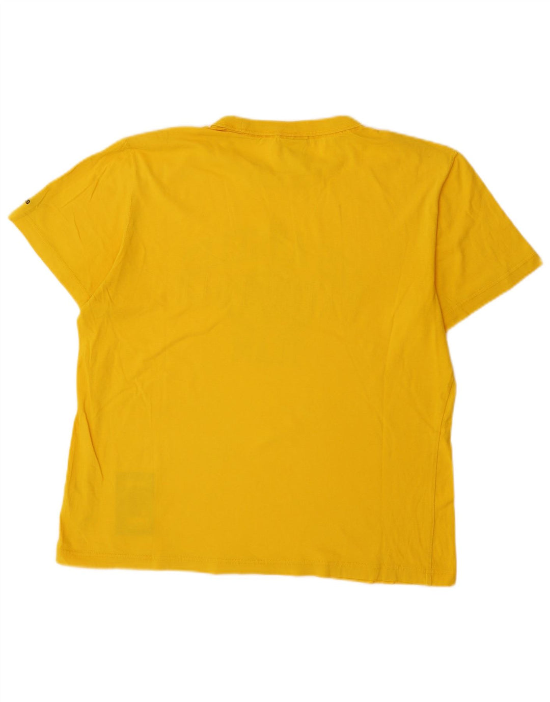 T-shirt grafica da uomo ADIDAS Top grande in cotone giallo