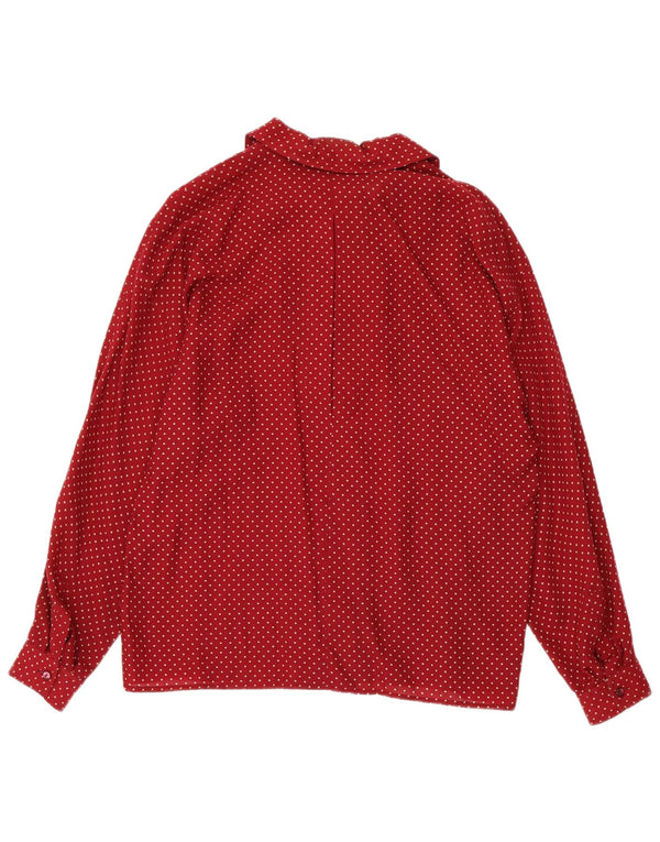 Maglia Pullover Donna Nazareno Gabrielli IT 46 Large Lana Maculata Rossa
