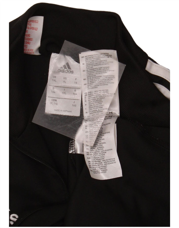 Top della tuta pullover ADIDAS da ragazzo Climacool 13-14 anni XL Nero