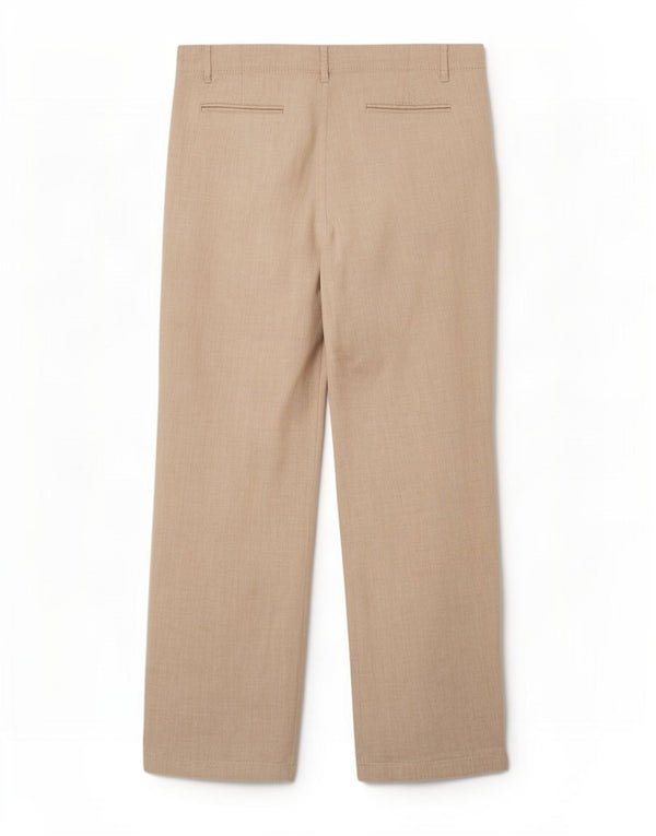 Pantaloni chino a vita alta da donna Marks & Spencer UK 12 medio W30 L28 Beige