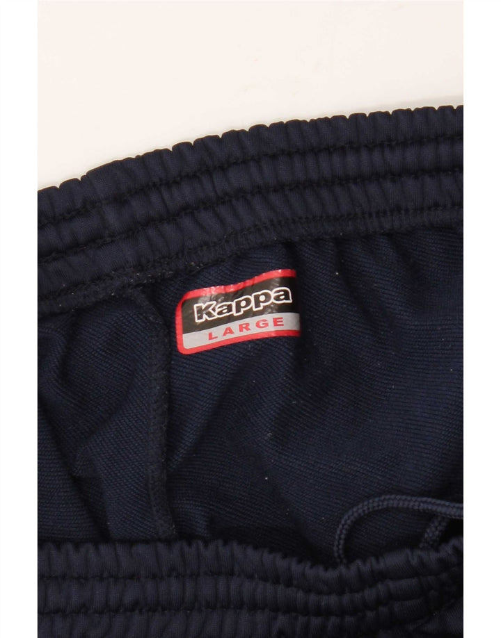 Pantaloni da tuta con grafica Kappa da uomo, grandi, colore blu navy
