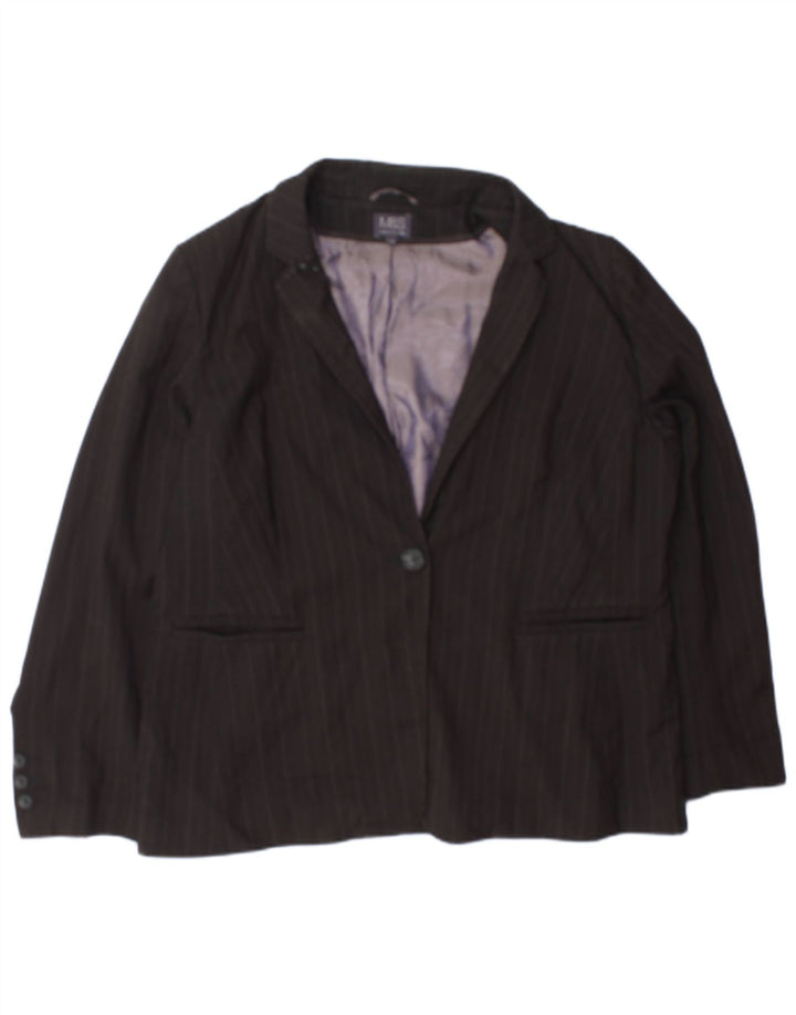 Giacca blazer a 1 bottone Marks & Spencer da donna UK 20 2XL Gessato grigio