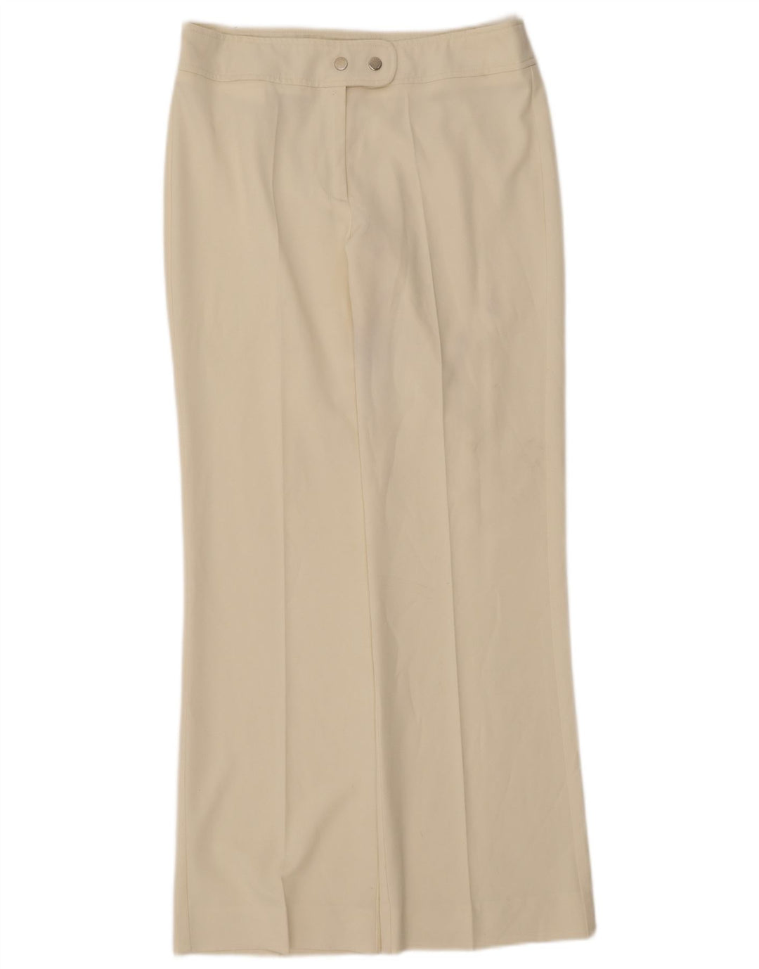 ROCCOBAROCCO Womens Straight Suit Trousers IT 44 Medium W27 L30 Off White