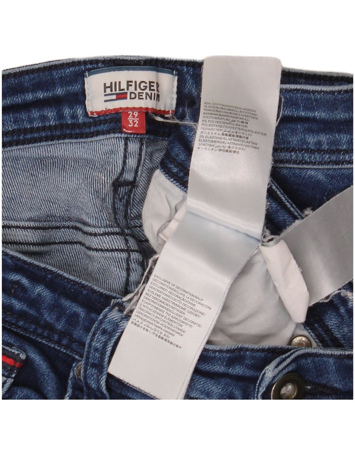 Jeans bootcut da donna a vita media Tommy Hilfiger W32 L26 cotone blu