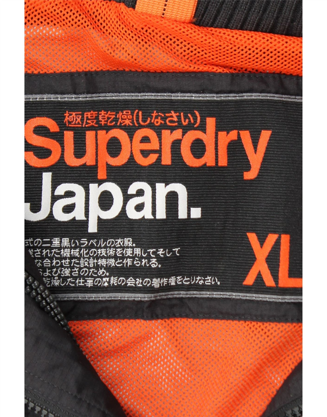 Giacca antipioggia grafica da donna SUPERDRY UK 18 XL nylon nero