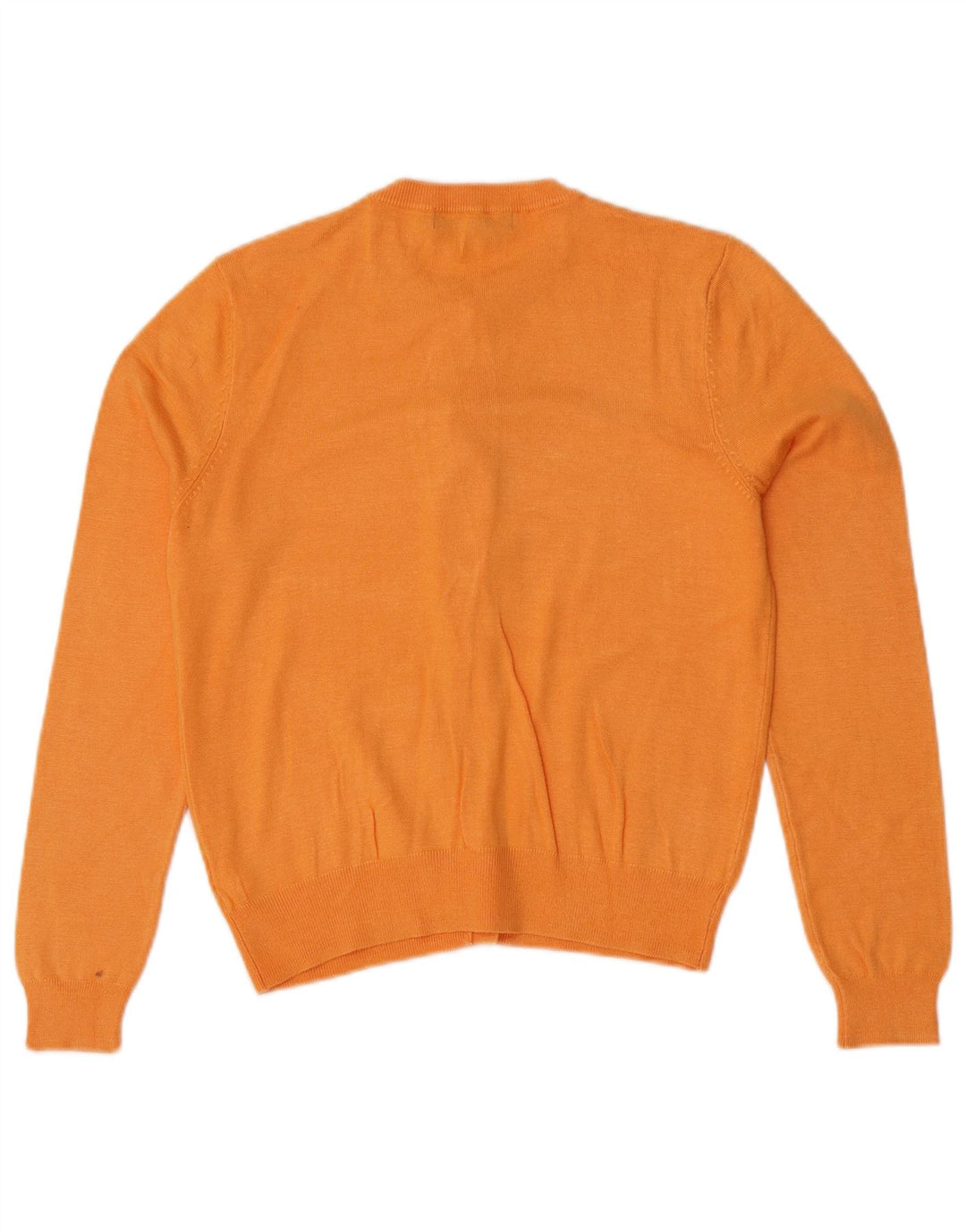 Maglione cardigan corto da donna Marks & Spencer UK 12 arancione medio