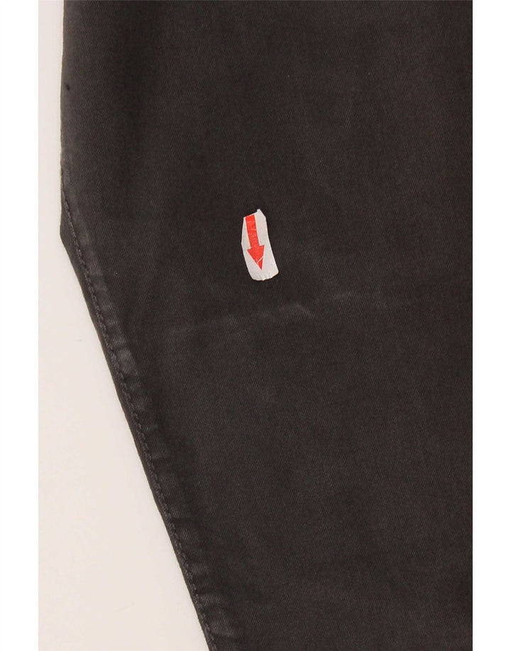 Pantaloni chino slim da uomo Zara piccoli W30 L25 cotone grigio