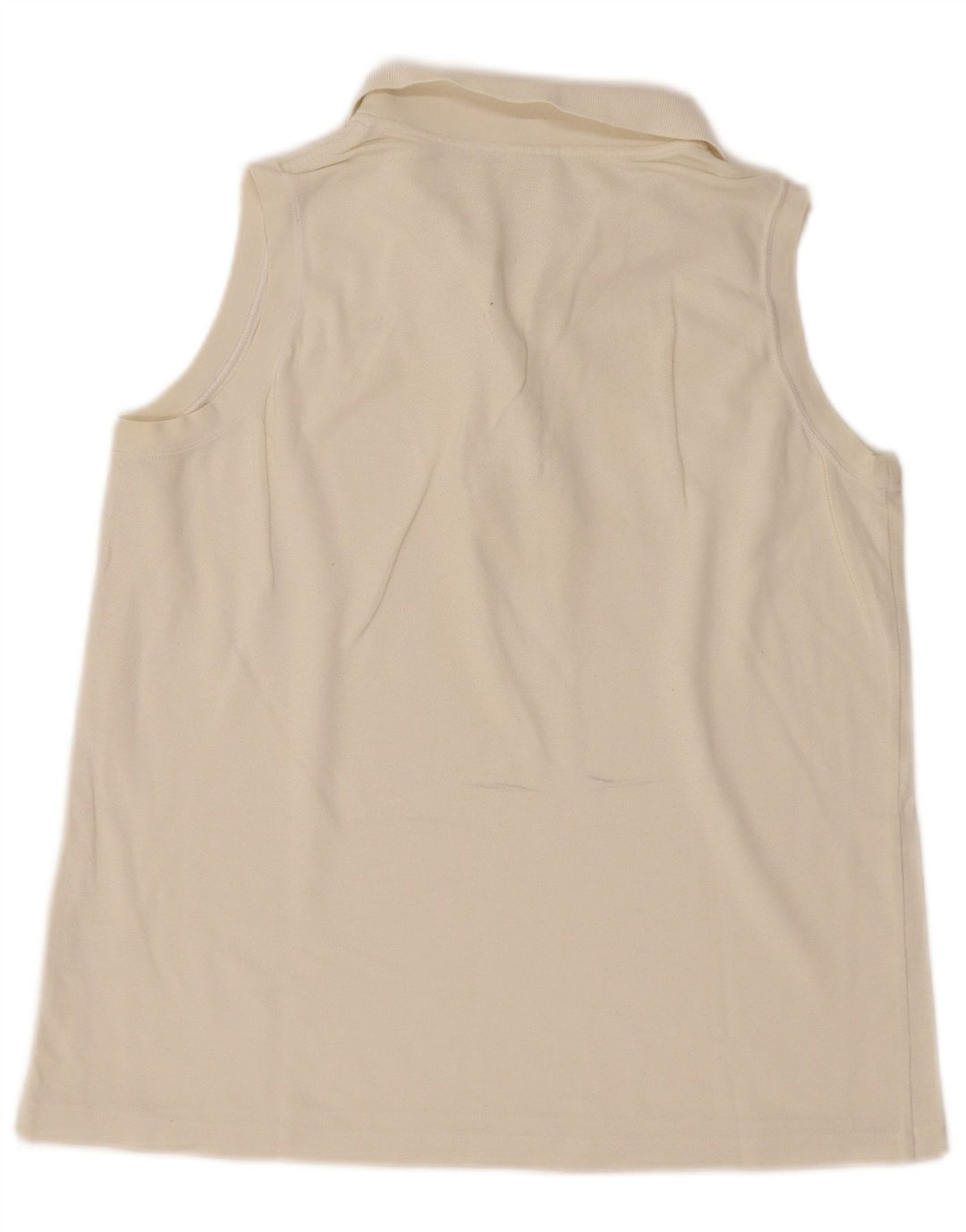 Polo senza maniche da donna Lacoste taglia 46 XL bianca