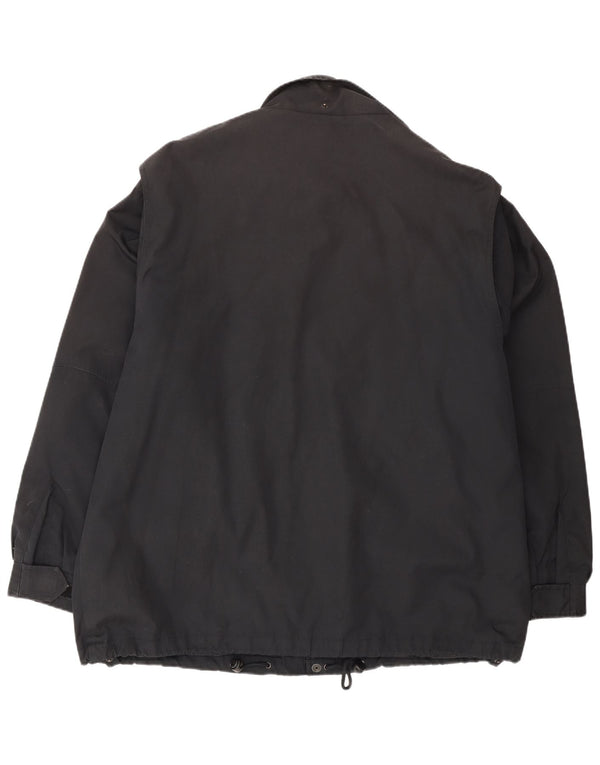 Giacca a vento da uomo Fila IT 50 Large nera in poliestere