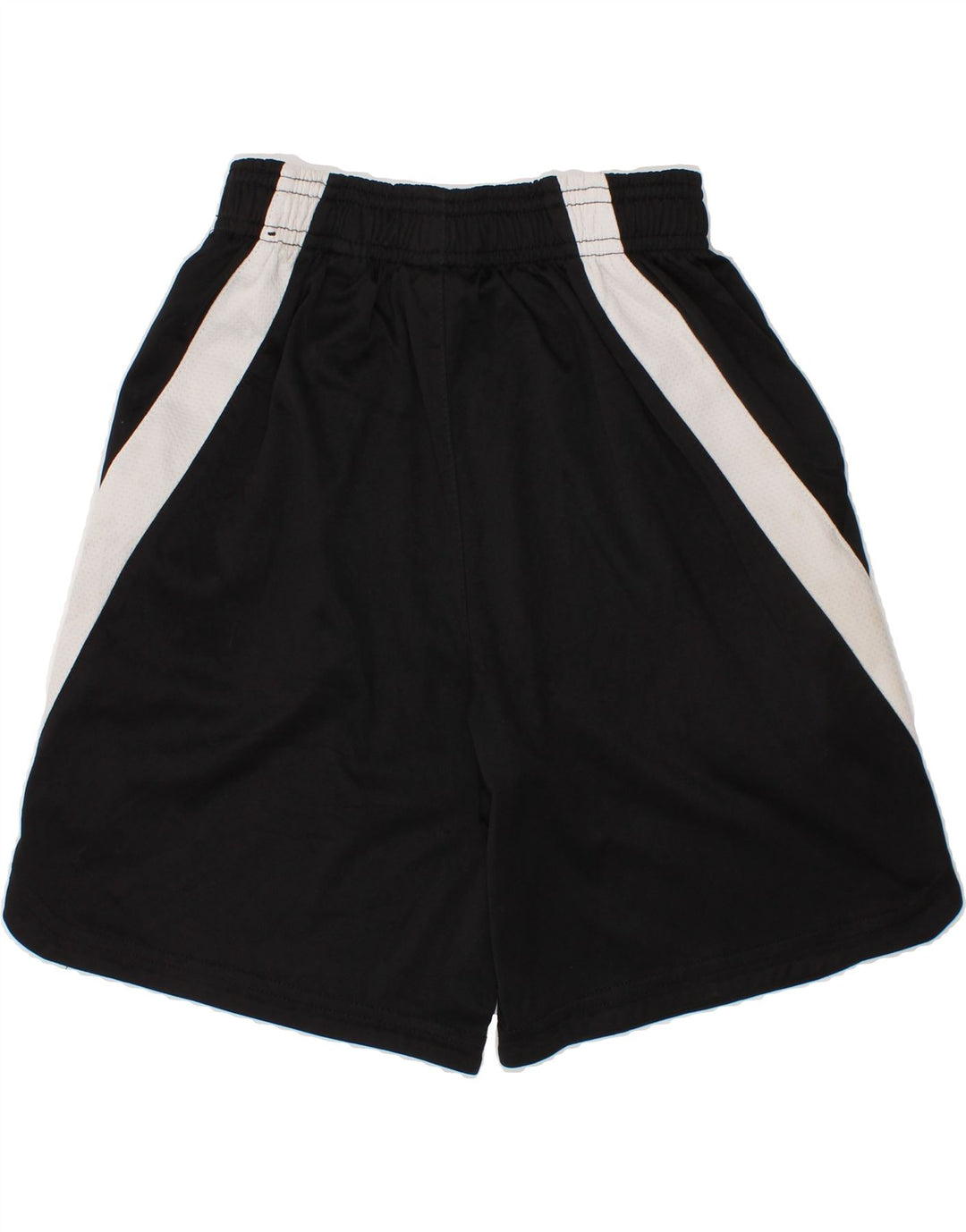 REEBOK Boys Graphic Sport Shorts 7-8 Years Medium  Black Colourblock Vintage Reebok and Second-Hand Reebok from Messina Hembry 