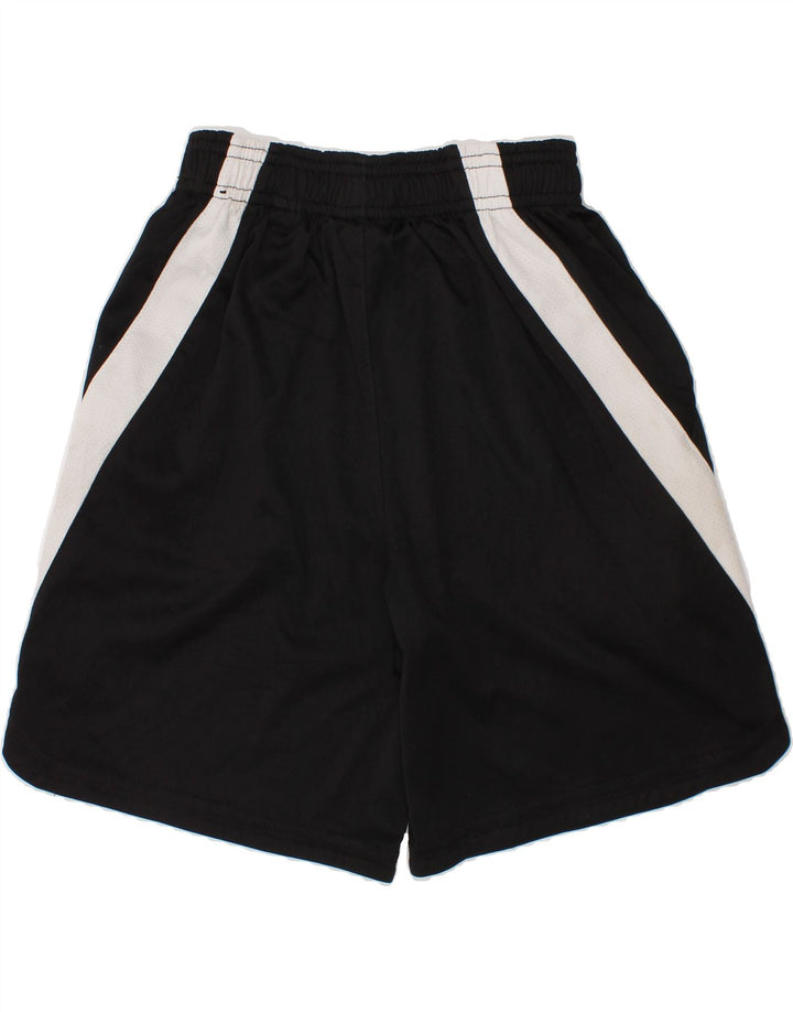REEBOK Boys Graphic Sport Shorts 7-8 Years Medium  Black Colourblock Vintage Reebok and Second-Hand Reebok from Messina Hembry 