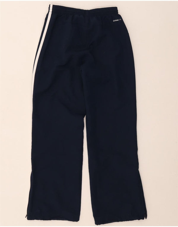 Pantaloni della tuta da ragazzo Adidas 9-10 anni in poliestere blu navy
