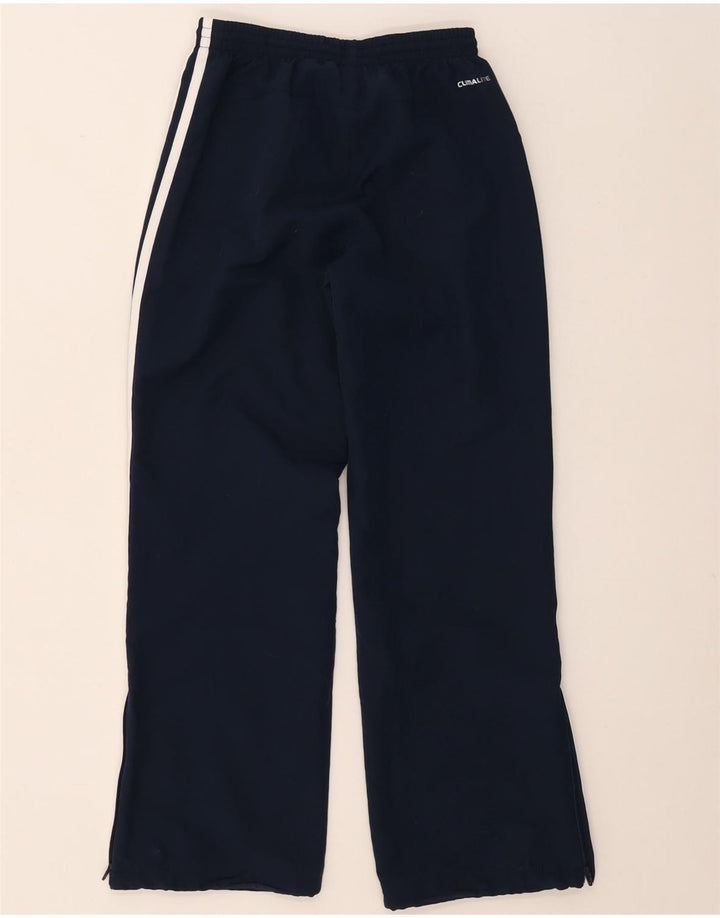 Pantaloni della tuta da ragazzo Adidas 9-10 anni in poliestere blu navy